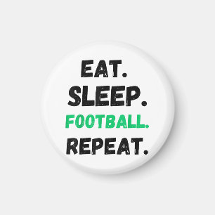 Imã Coma Futebol de Sono Repito Gato Comendo Futebol