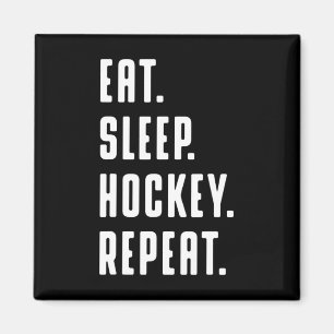 Imã Coma Hockey Com Sono Repetir Gráfico Engraçado Par