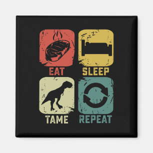 Imã Coma o tempo de sono Repita o Geek de jogos Dinoss