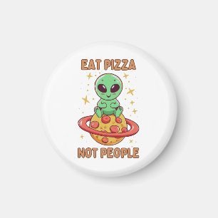 Imã Coma pizza não pessoas