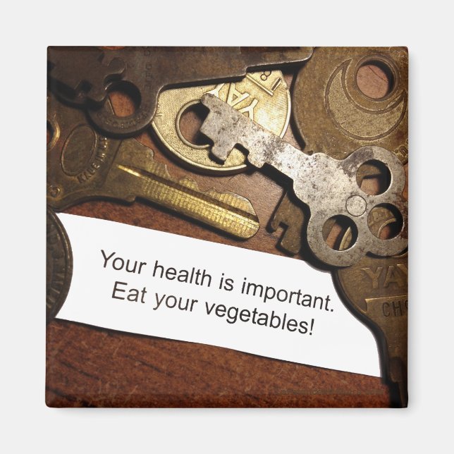 Imã Coma saudável É uma chave antiga importante inspir (Frente)