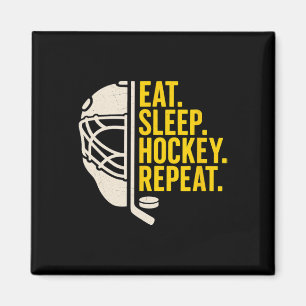 Imã Coma Sonho Hockey Repita Para Jogadores de Hockey