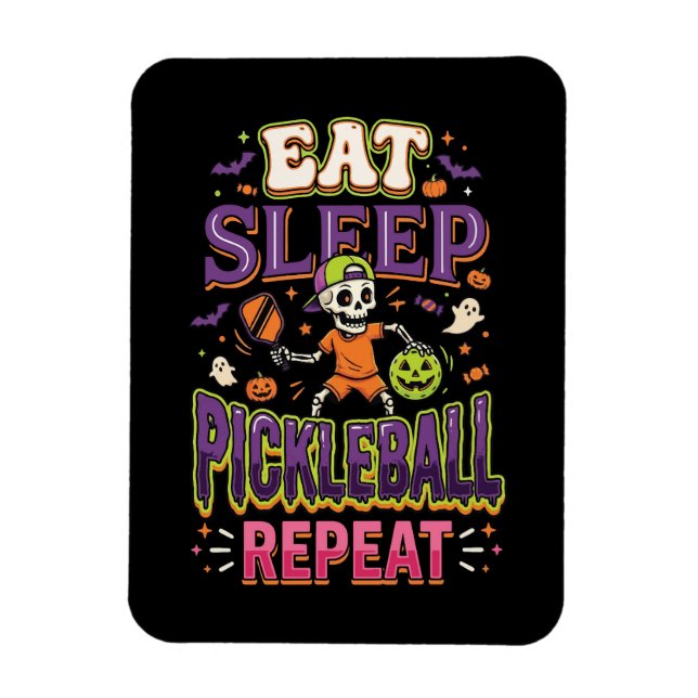 Ímã Coma Sonho Pickleball Repita Pickleball (Vertical)