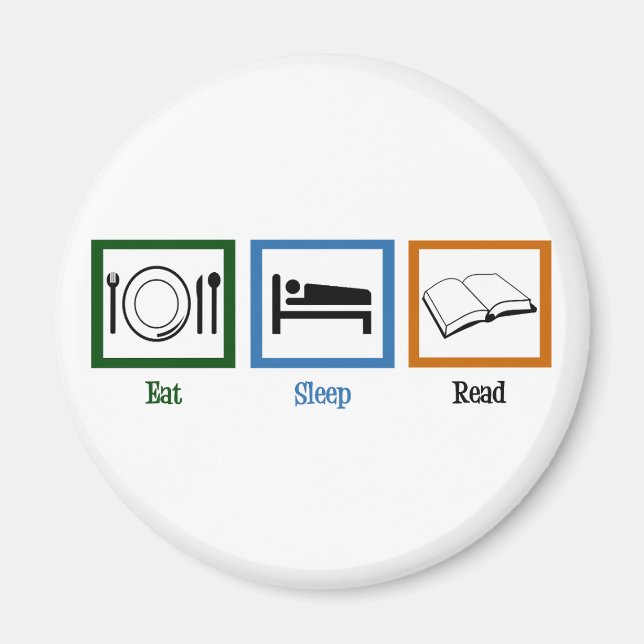 Imã Coma Sono Leia Livros Engraçado Bookworm (Frente)