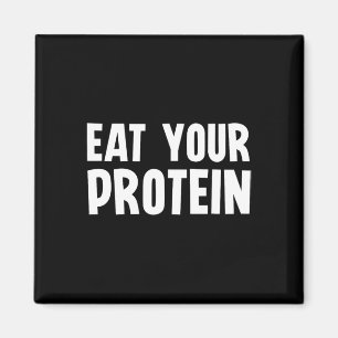 Imã Coma Sua Proteína Proteína Construção Muscular Fit