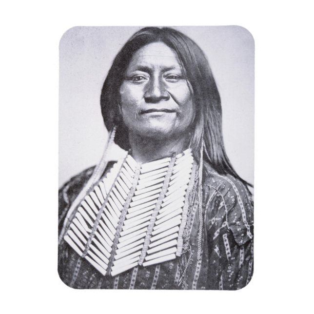 Ímã Comanche Tribesman, 1872 (foto b/w) (Vertical)