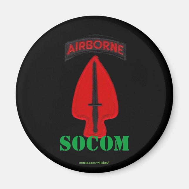Imã comando de operações especiais socom soc patch Mag (Frente)