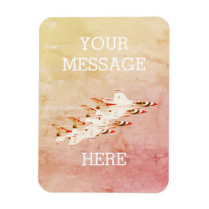 Ímã Combatente de Jet Thunderbird personalizável do U