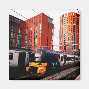 Imã Comboio azul, em Leeds