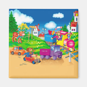 Imã comboio e carro