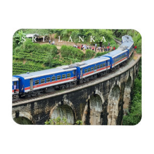 Ímã Comboio Sri Lanka no íman de visão da ponte de Nin