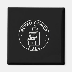 Imã Combustível de Gamer Retrô Café de Arcade de Jogos
