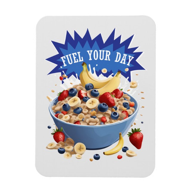 Ímã Combustível para o seu cereal do dia (Vertical)