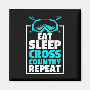Imã Come Sleep Cross Country Repete Skier Winter Sport