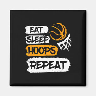 Imã Come Sleep Hoops Repete Vintage Basball dizendo a