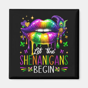 Imã Começam As Travessuras Mardi Gras Lip Crianças Hom