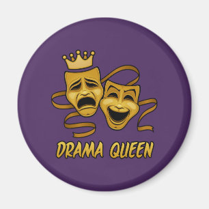 Imã Comédia Da Rainha Drama E Máscara Dourada De Teatr