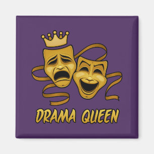 Imã Comédia Da Rainha Drama E Máscara Dourada De Teatr