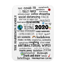 Comemorativa da Pandemia Mundial Personalizada Cov