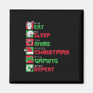 Imã Comer Dormir Anime Jogos Natal Pijama X-mas Holi