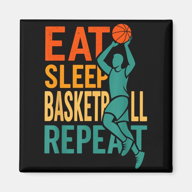 Imã Comer dormir basquete repetir  (Frente)