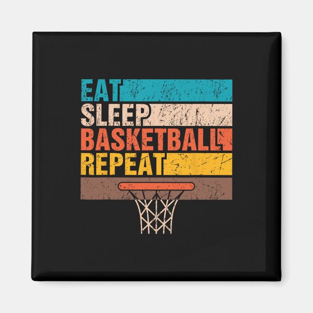 Imã Comer. Dormir. Basquete. Repetir. Jovens basqueteb (Frente)