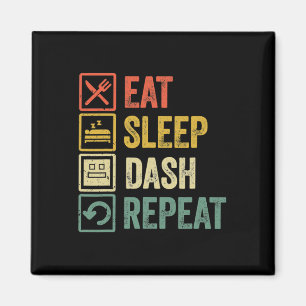 Imã Comer Dormir Dash Repetir Jogo de Vídeo Geometria