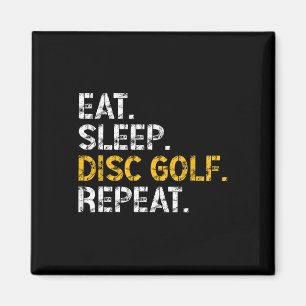 Imã Comer Dormir Disc Golf Repetir Jogador de Disc Gol