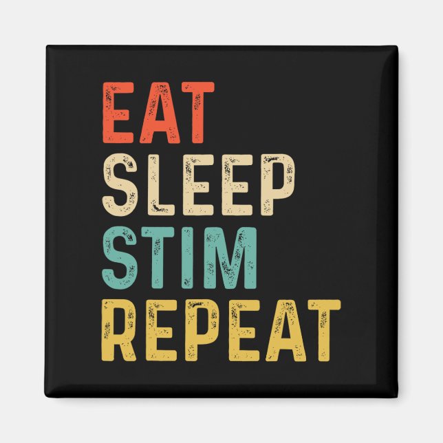Imã Comer Dormir Estim Repetir Conscientização do Auti (Frente)