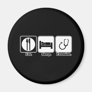 Imã comer dormir examinar médico