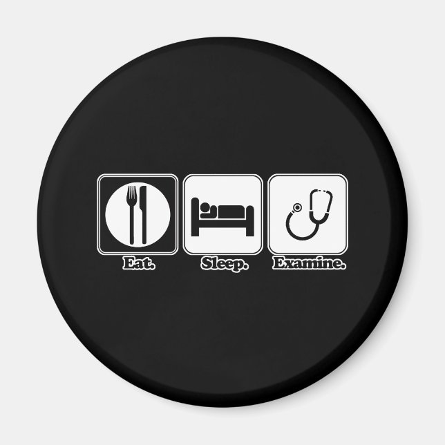 Imã comer dormir examinar médico (Frente)