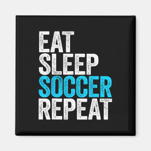 Imã Comer Dormir Futebol Repetir Camiseta Homens Mulhe