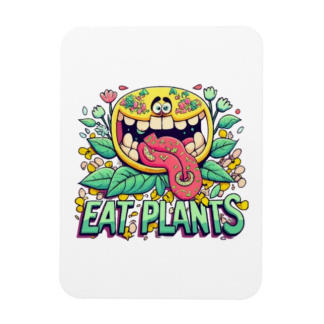 Ímã Comer Plantas (Vertical)