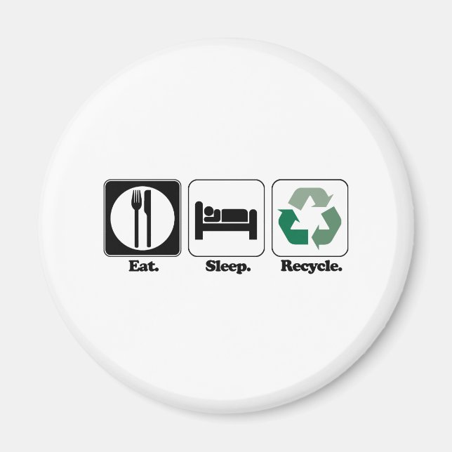 Imã comer reciclar de repouso (Frente)