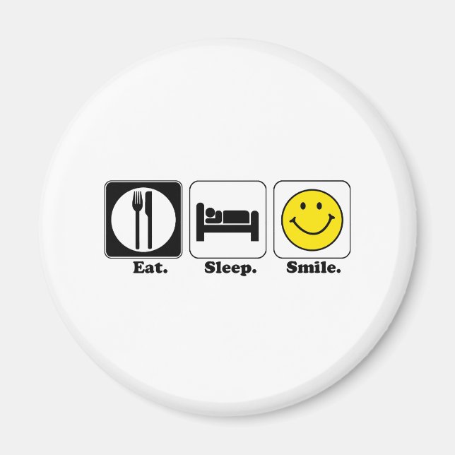 Imã comer sorriso de sono (Frente)