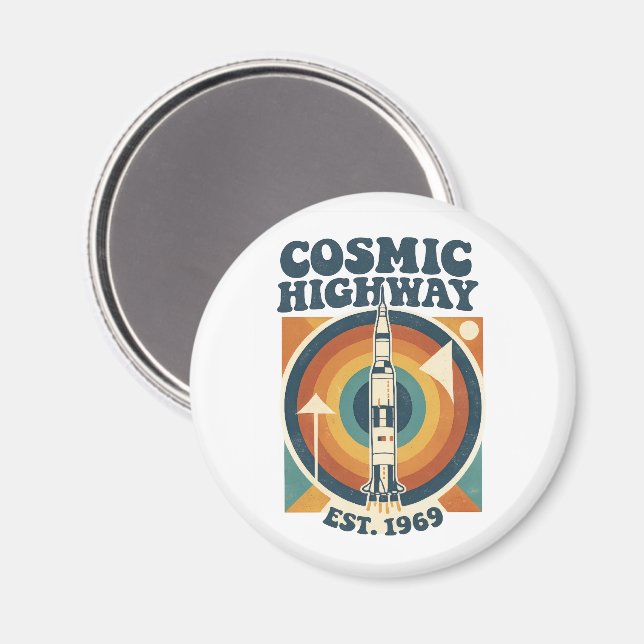 Imã Comic Highway – Fun Pop Art for Comic Fans (Front/Back)