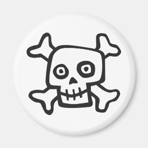 Imã comic skull