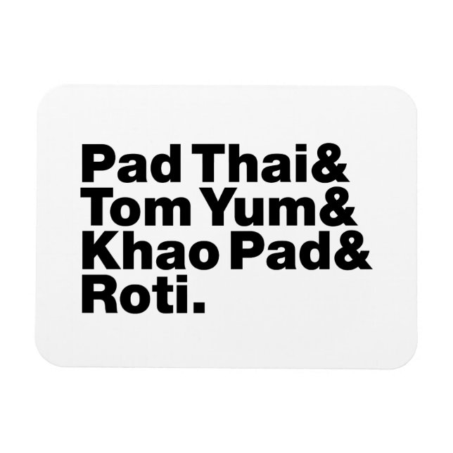 Ímã Comida da Rua Tailandesa (Horizontal)