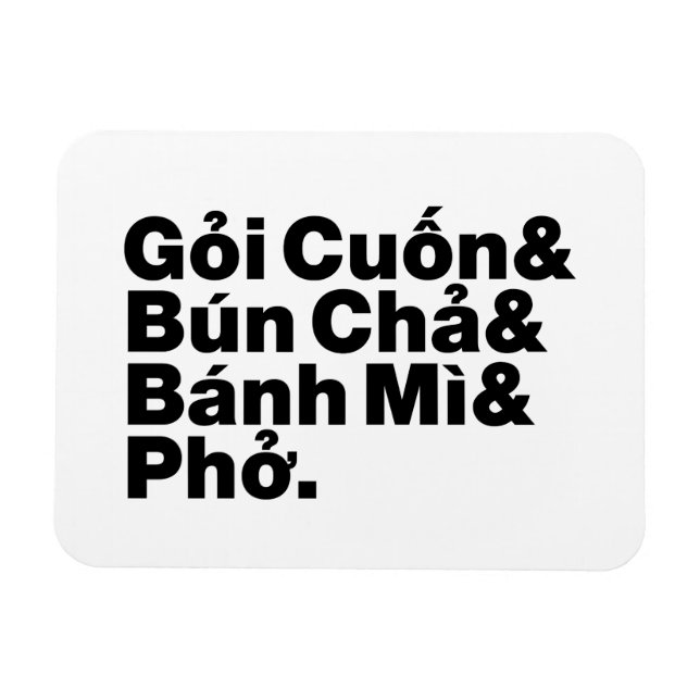 Ímã Comida da rua vietnamita (Horizontal)