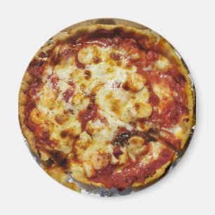 Imã Comida de pizza de camarão e queijo