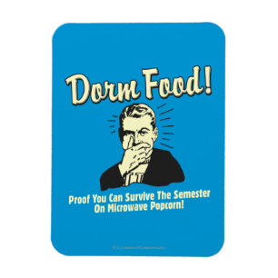 Ímã Comida do dormitório: Sobreviva à pipoca de