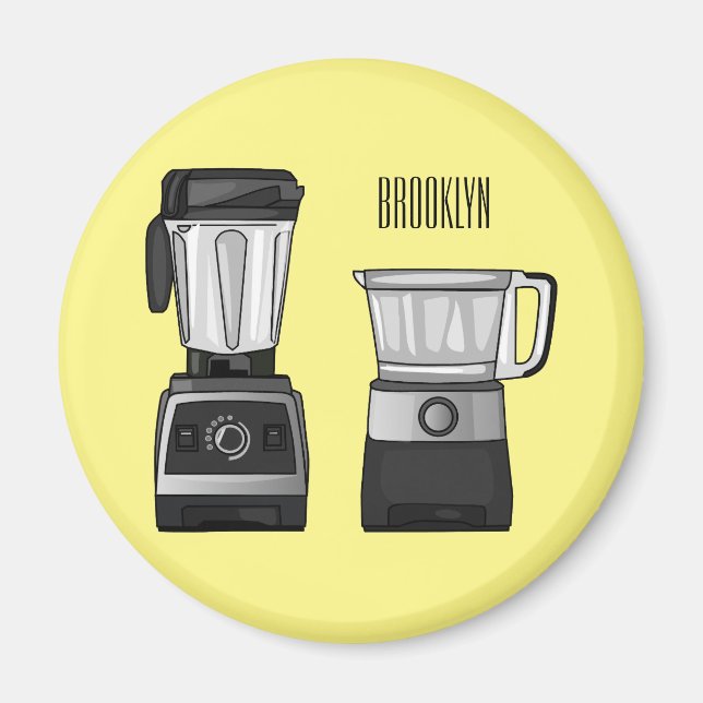 Imã Comida e ilustração do desenho do blender (Frente)