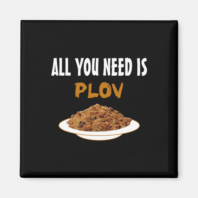 Imã Comida Funny Bukharian Uzbek - Churrasco Plov Love (Frente)
