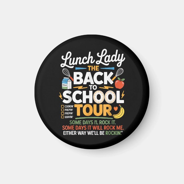Imã Comida Humor de Volta à Escola (Frente)