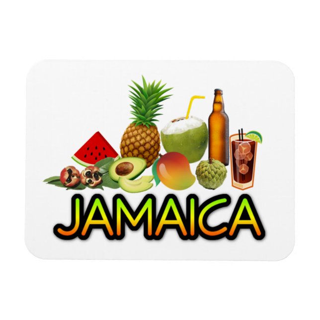 Ímã Comida jamaicana (Horizontal)