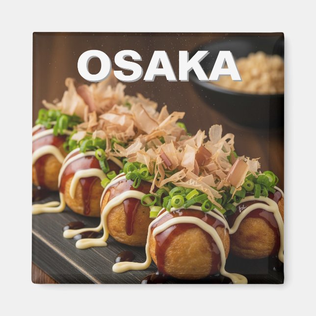 Imã Comida Japonesa Osaka Takoyaki (Frente)