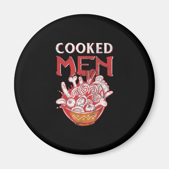 Imã Comida Japonesa Ramen Pun Humor Cozido Gift (Frente)