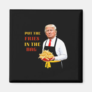 Imã Comida Rápida Engraçada Trump Coloque As Batatas F