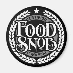 Imã Comida Snob - amante engraçado da comida