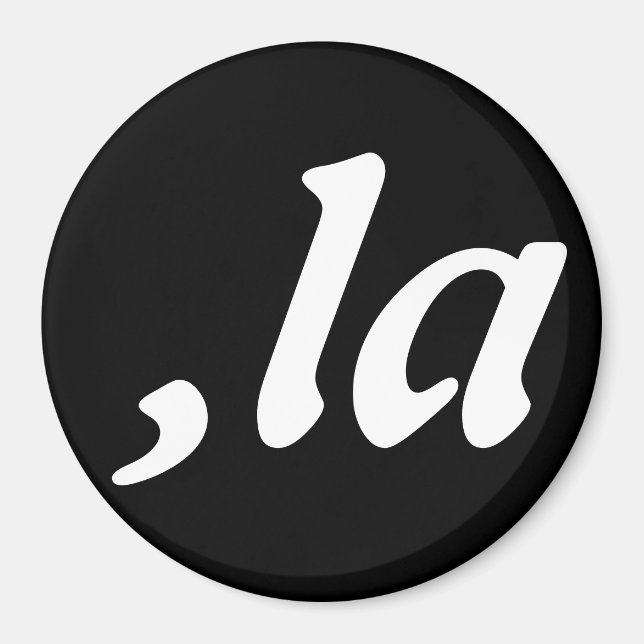 Imã Comma La Kamala Harris - design de texto personali (Frente)
